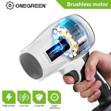 ONEGREEN 2000W Electric Brushless Turbo Fan Blowers Cordless 150000RPM Air Blower Violent Power Tools for Makita 18V Battery