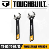 TOUGHBUILT TB-H3-70-08/TB-H3-70-10 8"/10" Adjustable Wrench Hand Tools