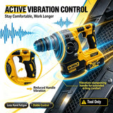 DEWALT DCH273 20V Brushless Cordless SDS Plus Rotary Hammer, Powerful Impact Drill Power Tool