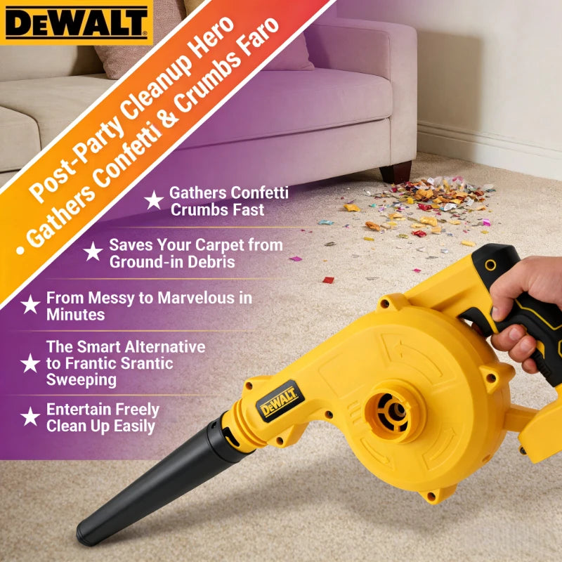 Dewalt Cordless Brush Leaf Blower Vacuum 2 in 1, Air Blower and Vacuum for Dewalt Battery
