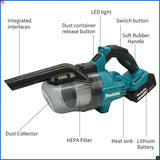 Makita 18V Cordless Handheld Vacuum Cleaner Dust Collector for Floor Carpet Car Pet Hair Cleaning Power Tool