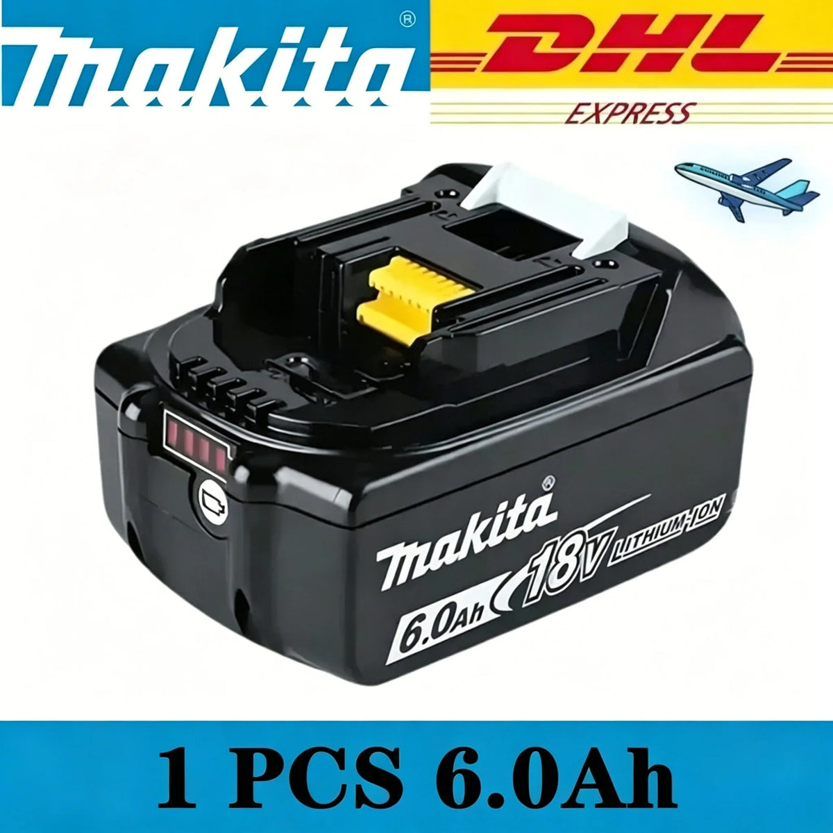 2026 Original Makita 18V LXT Lithium Battery 9.0Ah/6.0Ah/5.0Ah for BL1890 BL1860B BL1850 & DDF487