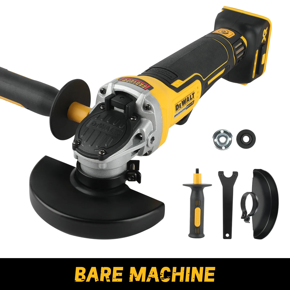 DEWALT DCG406 20V MAX Cordless Brushless 125mm Angle Grinder,Bare Tool Only - Efficient Cutting, Grinding & Polishing Machine