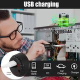 1pc Built-in 2000mAh Li-on Battery Screwdriver Set Electric Screwdriver Set LED Lights Two-layer Easy Install or Remove Screwdri