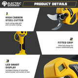 Electric Goddess Brushless 50mm Electric Pruning Shear Cordless Fruit Tree Bonsai Electric Scissors For Dewalt 20V Battery Pin