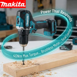 Makita DDF487 18V Brushless Cordless Drill Driver 60N Torque For Makita Battery For Home DIY And Assembling Flat Pack Wardrobes