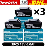6Ah 100% Original Makita 18V Battery BL1860B Rechargeable Lithium-Ion Battery for Makita 18V Power Tools Replace the Battery.