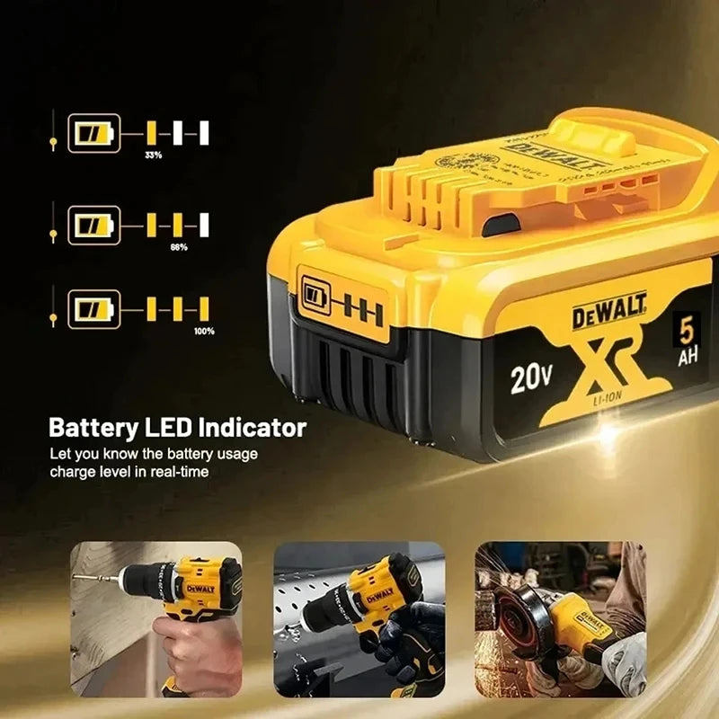 Original MAX Flexvolt DEWALT 20V 60V Battery, for DCB606 DCB205 DCB206 DCB609 Power Tool Battery, DEWALT 5AH 6AH 9AH Battery