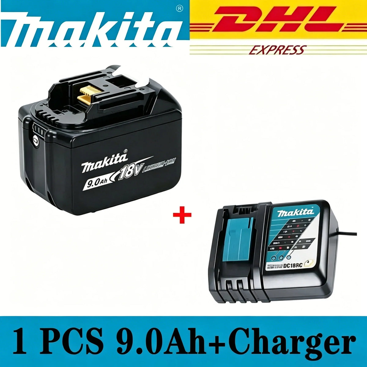 2026 Original Makita 18V LXT Lithium Battery 9.0Ah/6.0Ah/5.0Ah for BL1890 BL1860B BL1850 & DDF487