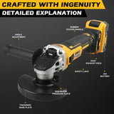 DEWALT DCG405NT Angle Grinder 20V Brushless Portable Polisher Professional Cordless Power Tool Cutting Machine Rechargeable