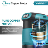 YOFIDRA 125MM Electric Orbital Sander Cordless Grinding Sanding Polishing Machine Woodworking Power Tool For 21V 18V Battery