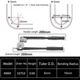 US RIDGID 400 Series Manual Stainless Steel Copper-Iron Pipe Bender 0-10mm
