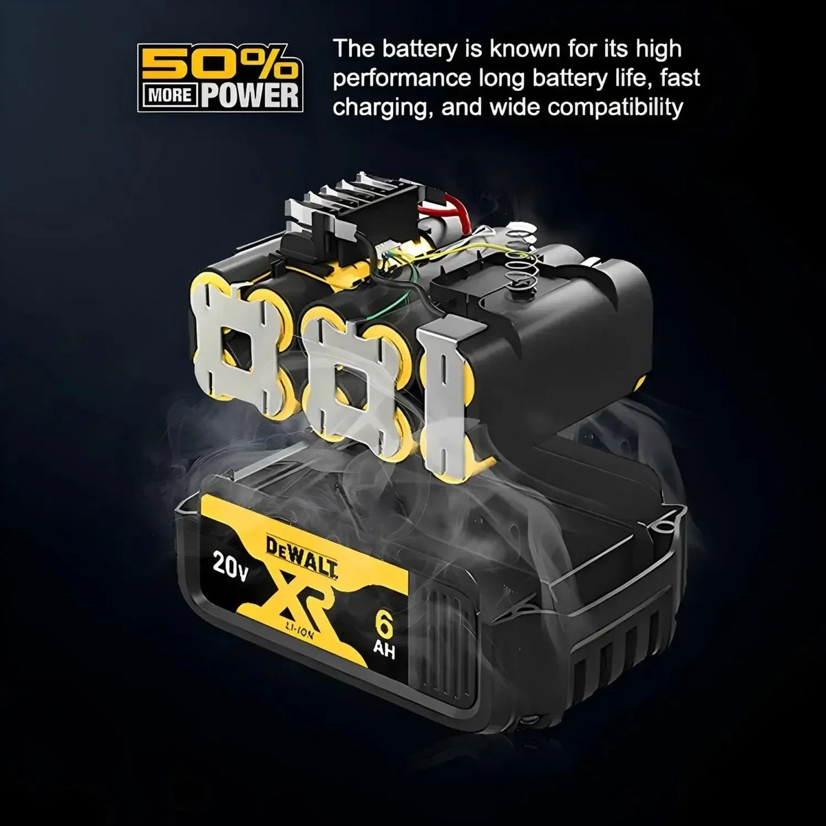 DeWALT 100% Original Battery 20V/ 6000mAh for DCB606 DCB205 DCB206 DCB209 DCB182 DeWALT Power Tool Fast Delivery by Air Freight