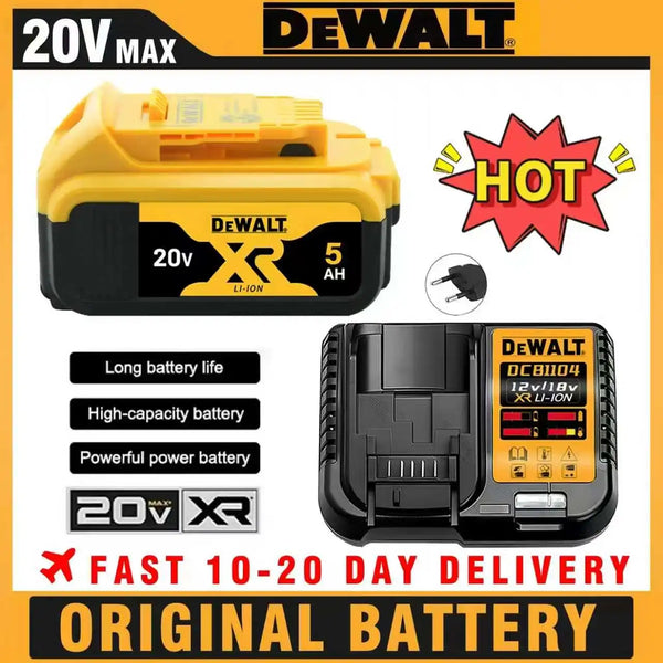 100% Authentic Dewalt 18V/20V 6.0Ah Battery Li-lon Power Tool Replacement Battery DCB200 DCB202 DCB205 DCB206 DCB209 Available