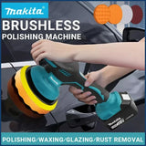 Makita 8 Gears Car Polisher Machine Cordless Electric Waxing Repairing Wireless Buffing Polisher For Makita 18V Battery