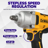 DeWalt DCF900 High Torque Brushless 20V Electric Impact Wrench Powered Electric Durable for Professiona Naked Tool