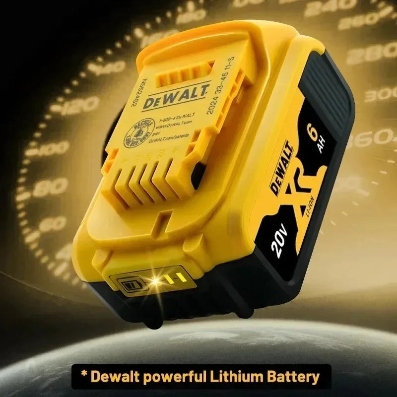 100% Original 20V 6.0Ah MAX Battery Power Tool Replacement For DeWalt DCB184 DCB181 DCB182 DCB200 20V 5A 6A 18Volt 20v Battery.