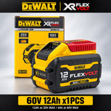 Genuine DEWALT 60V 12Ah FlexVolt Battery DCB612 20V/ 60V Max ,18V/ 54V 12Ah High Capacity Battery For Cordless Power Tools