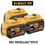 100% Original DeWalt Battery 20V XR 60V 9.0Ah 6.0Ah 5.0Ah DCB206 DCB209 DCB200 DCB205 DCB184 DCB181 For 20V Dewalt Power Tools