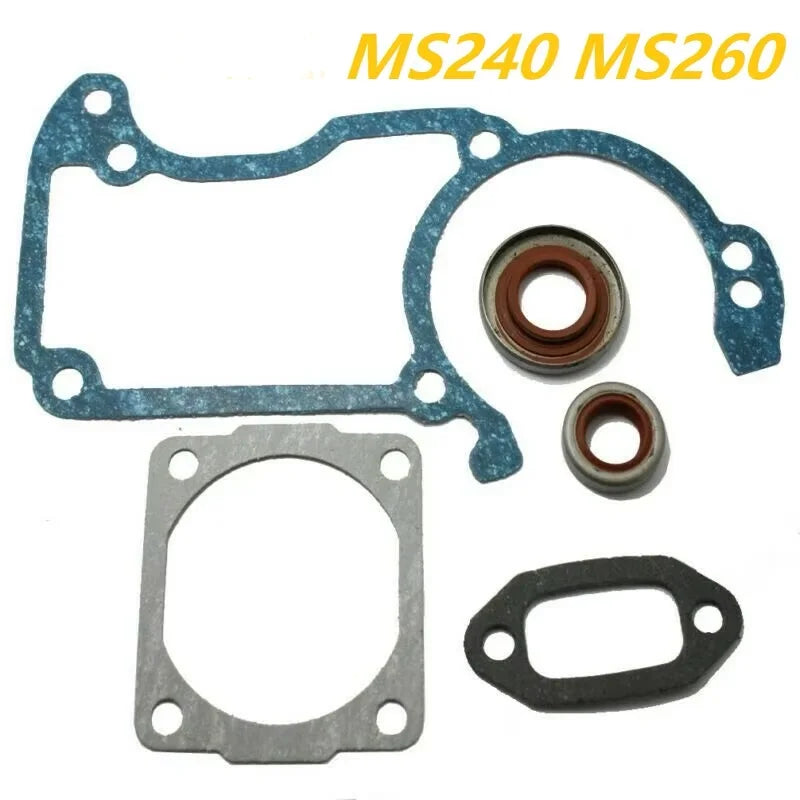 42mm 44mm 44.7mm Fit Stihl MS260 026 024 MS240 024AV Chainsaw Piston Crankshaft Ball Bearing Oil Seal Gasket Engine Repair Kit