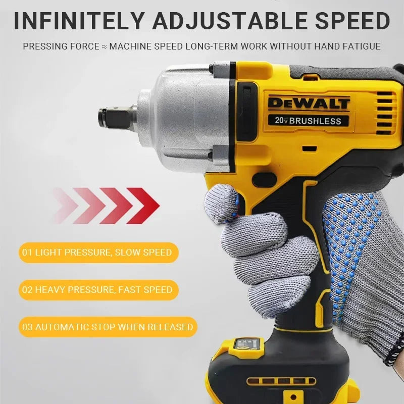 DEWALT DCF900 20V Brushless High Torque Impact Wrench 1/2" Variable Speed Durable Cordless Tool for Auto Repair Construction