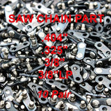 100pcs Stihl OREGON 0.404" 0.325" 3/8" 3/8"LP Pitch Chain Lock Connector Joining Links Tools Repair Kit For Electric Chainsaw