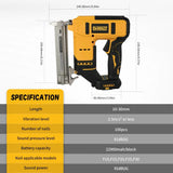 DEWALT 20V MAX Cordless Brad Nailer | Brushless Motor | Ideal for Baseboards, Molding & Furniture NO battery.F30