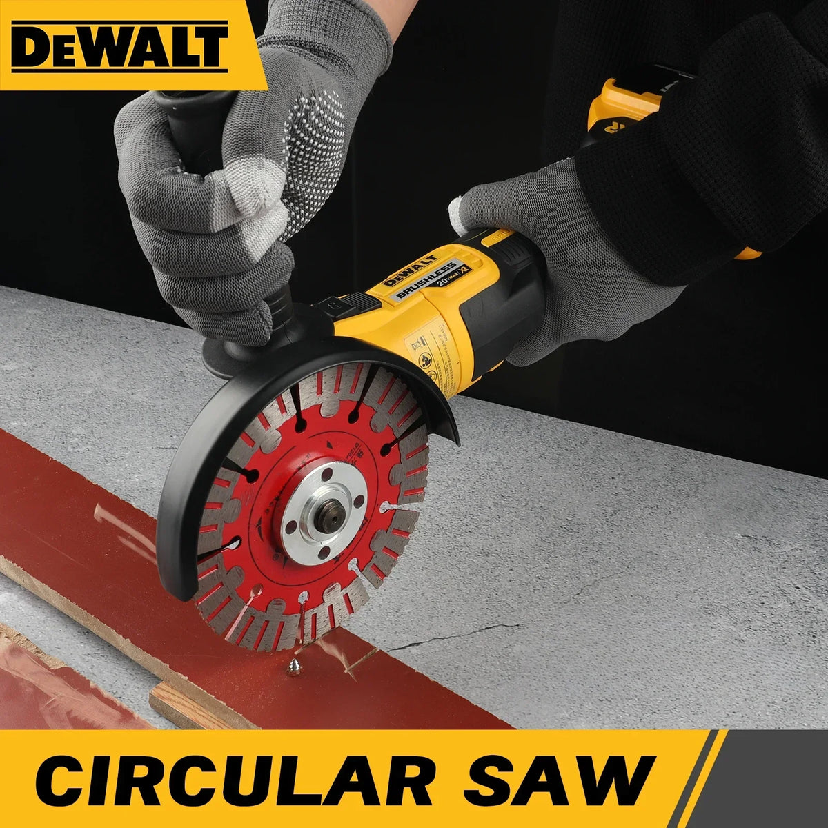 DEWALT DCG405NT Angle Grinder 20V Brushless Portable Polisher Professional Cordless Power Tool Cutting Machine Rechargeable