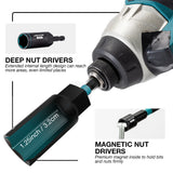 LIBRATON 18PC Magnetic Nut Driver Set Impact Nut Driver Set 1/4" Hex Shank Nut Driver Bit Set for Impact Drill Metric Nut Driver