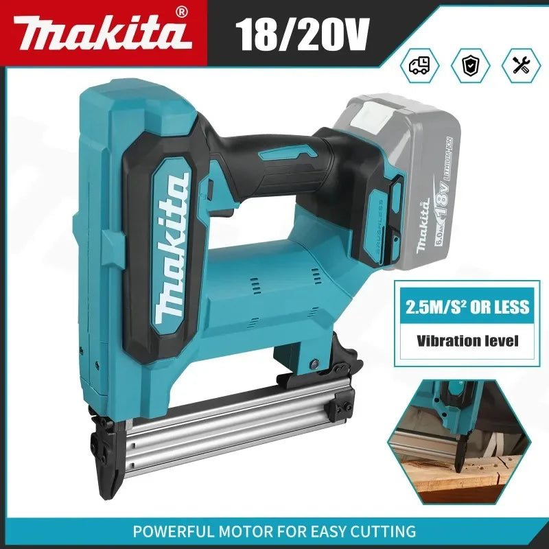 Makita Cordless,100-Nail Capacity, Ideal for Flooring, Shelving & DIY Wood Projects 18V Lithium-Ion Nail Gun, 6.0Ah Battery Tool