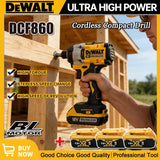 Dewalt DCF860 Cordless Brushless Electric Screwdriver Impact Function 20V Battery 282N.m Brushless Electric Drill DCF850Upgraded