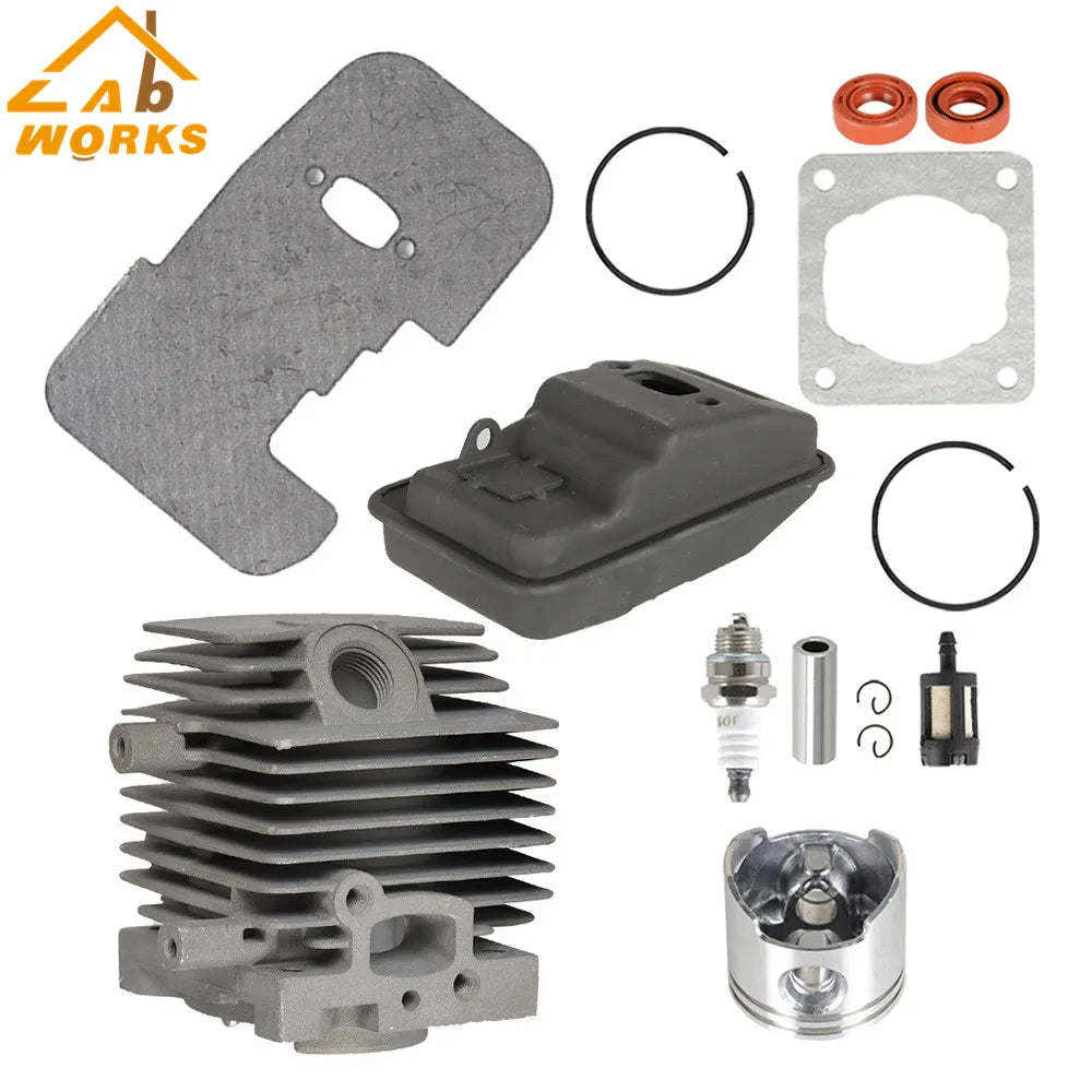 34MM Cylinder Piston Kit For Stihl 4137 020 1202 FS80 FS85 FS75 Chainsaw
