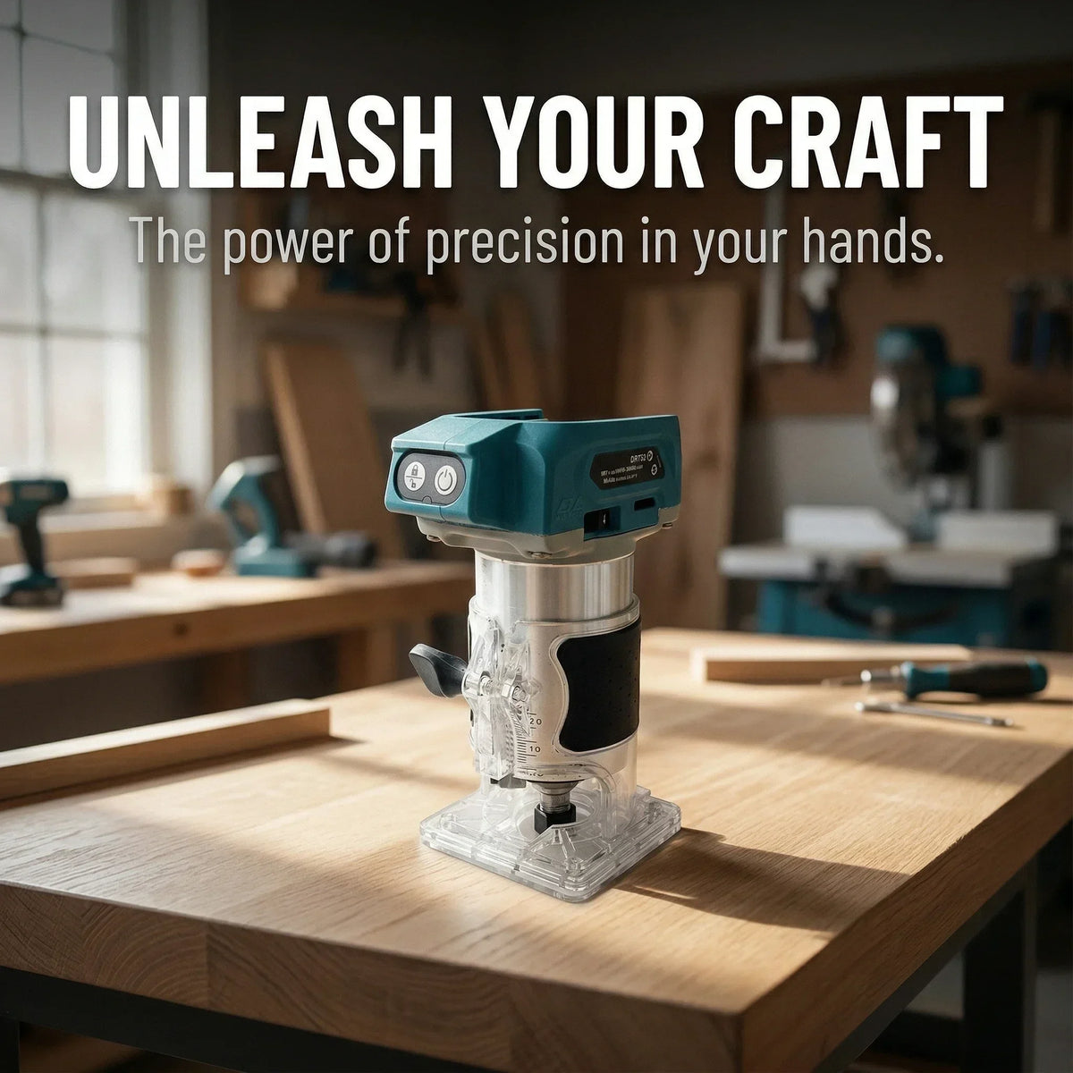 Makita DRT50 18V Cordless Brushless Trimmer Slotting Tool For Furniture Edge Finishing And Cabinet Fabrication Tasks