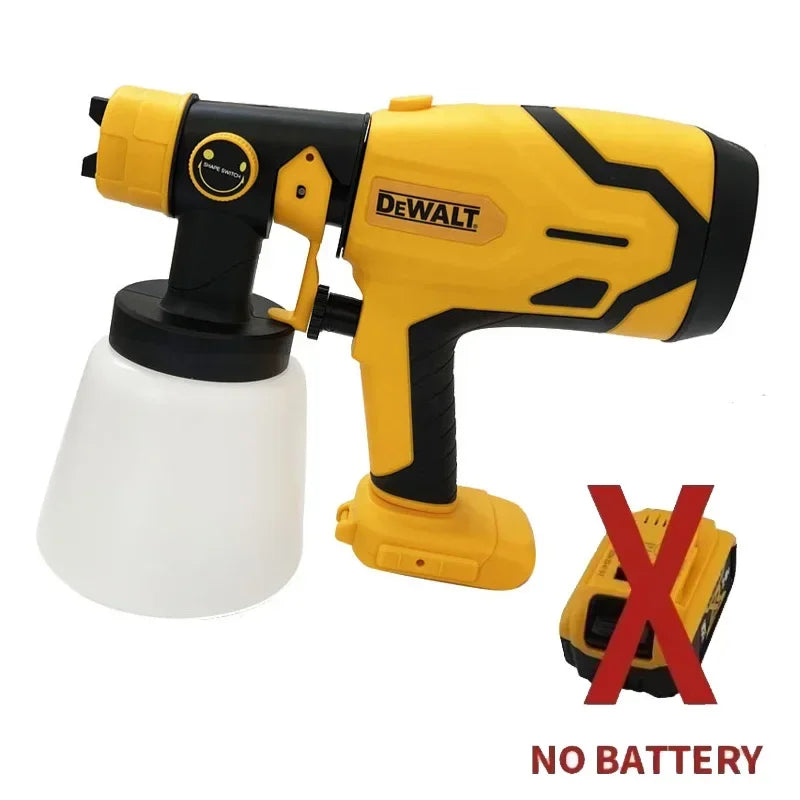 Dewalt 800ML Cordless Electric Spray Gun Portable Paint Sprayer High Power Auto Furniture Coating Airbrush For Dewalt Battery