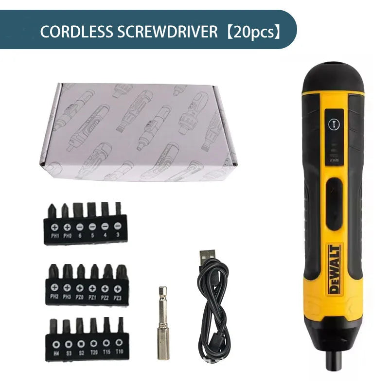 DEWALT Cordless Electric Screwdriver Rechargeable Adjustable Drill Multifunctional Disassembly HT422