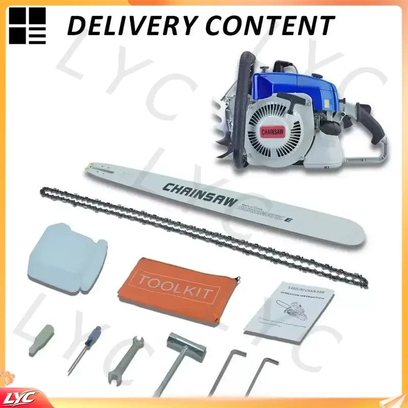 for MS070 Chainsaw 105cc 4.8kW High Power 2 Stroke Petrol Saw Cutter 404 Pitch Garden Tool Replacement Parts for Stihl MS 070