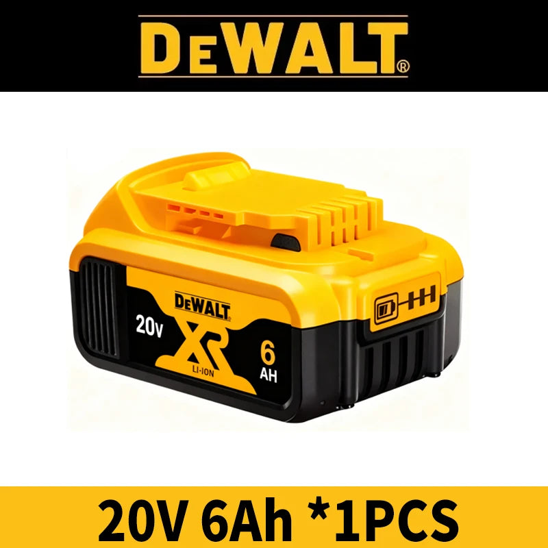 100% Genuine Dewalt 20V Battery, 20V 2Ah 5Ah 6Ah Battery DCB206 DCB209 DCB205 DCB184 For Dewalt Power tool Replacement Battery