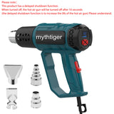 2000W Industrial Electric Hot Air Gun Digital Display Car Film Heat Gun Air Dryer for Soldering Thermal Blower Shrink Wrapping