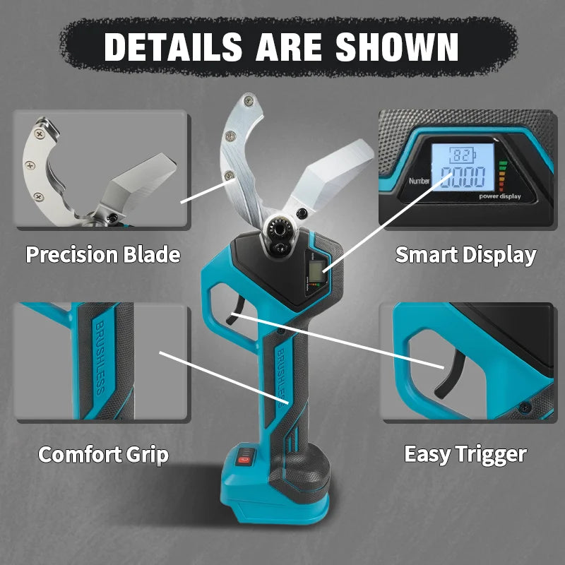 Electric Goddess Brushless 50mm Electric Pipe Scissor For Makita 18V Battery Pin PPR Cutting Plumbing Water Pipes Shear