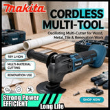 Makita 18V LXT Brushless Oscillating Multi-Tool, Quick Release, Multi-Material Cutting, Li-Ion for Renovation, Woodworking & DIY