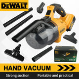 DEWALT dcv501 20V Cordless Vacuum Cleaner 18V powerful, LED Lighting, 0.7L Large Dust Cup,for Home and Car Interior Cleaning
