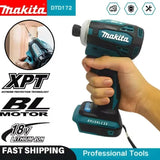 Makita DTD172 18V Brushless Cordless Impact Driver Electric Drill Power Tool For Assembling Metal Shelving In Warehouse Setup