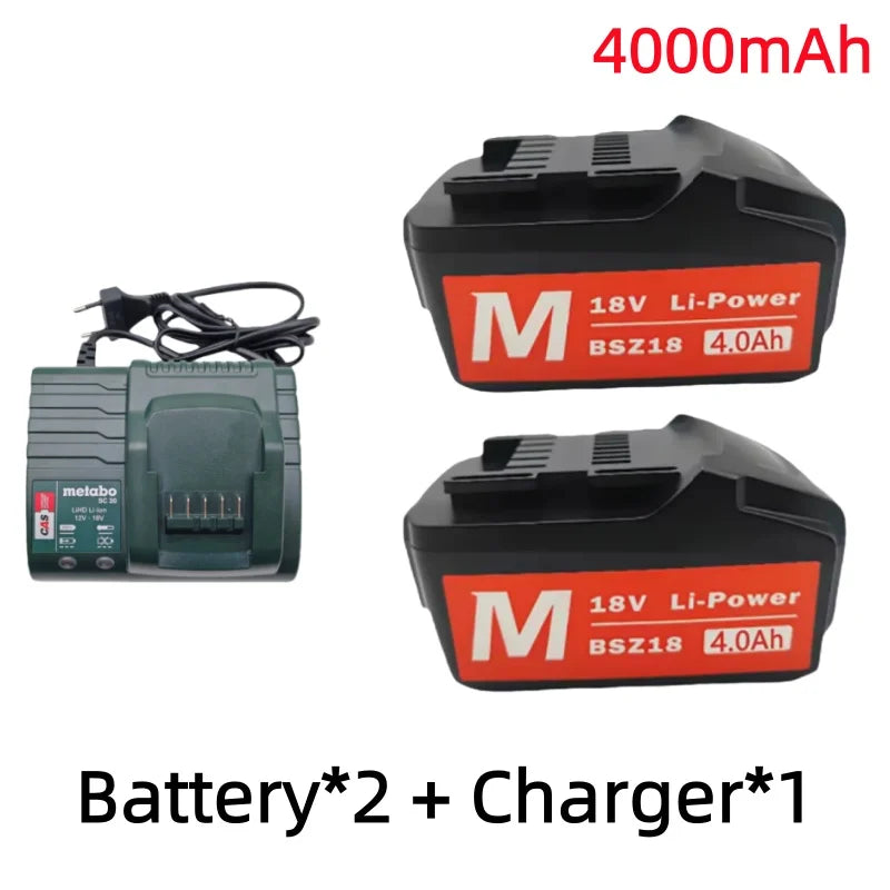 Brand New 18V 9000mAh Li-ion Rechargeable Battery lpega For Replacing Batteries Of Cordless Electric Tools BSZ18,with Charger