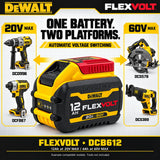Genuine DEWALT 60V 12Ah FlexVolt Battery DCB612 20V/ 60V Max ,18V/ 54V 12Ah High Capacity Battery For Cordless Power Tools