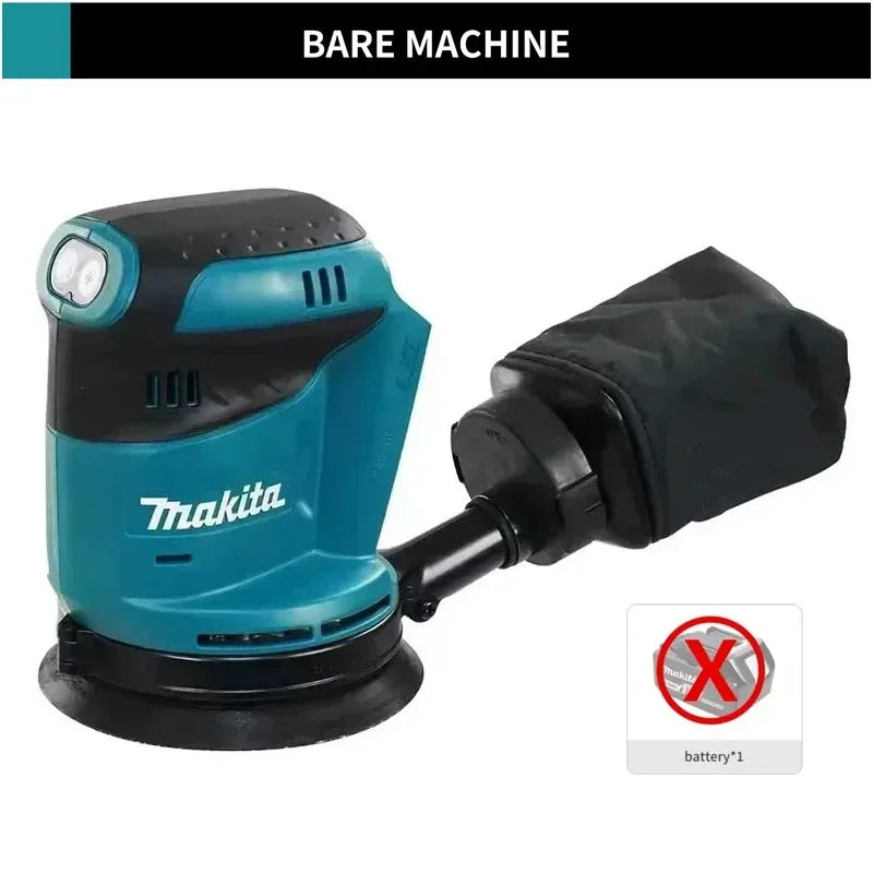 Makita DBO180Z Bare 18V Brushless 125mm Random Orbital Sander 3 Speed For Drywall Putty Home DIY Polishing