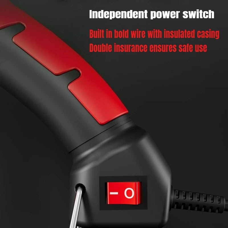 300W Hot Silicone Gun Red for 11mm Glue Sticks,AC Plug,High Power Industrial Hot Glue Gun Heat Temperature Electric Repair Tool