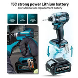 40V Power tools replacement battery For Makita 40V XGT battery BL4050F 6.0Ah, BL4050F For brush cutter GRU13