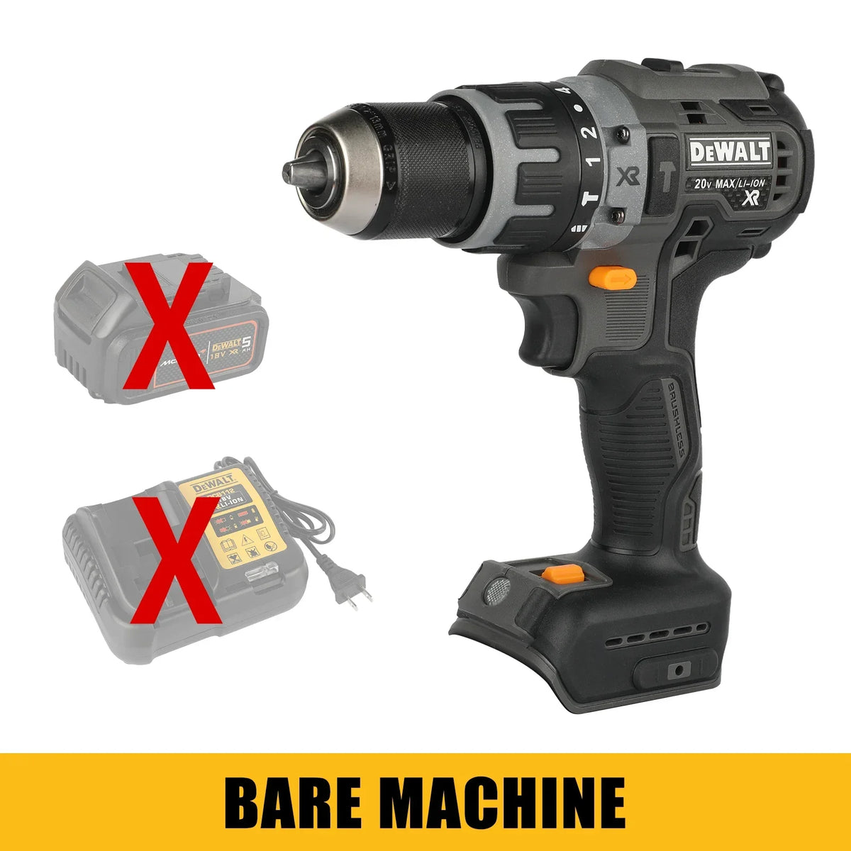 DEWALT DCF85M 18V Brushless Impact Driver 205Nm 3-Speed 101mm Compact 3x LED Ring Bare Tool