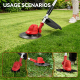ONEVAN 36000RPM Brushless Electric Lawn Mower Cordless Grass Trimmer Foldable Adjustable Garden Cutter For Makita Battery Pin