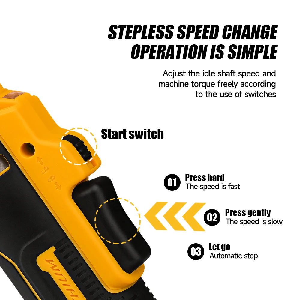 M-WALK Brushless Electric Ratchet Wrench 95N.M Cordless Screwdriver Nut Removal 1/2 Inch Power Tools For 18/20V Battery
